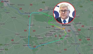 Samolot zawrócił. Na pokładzie Czarnecki. "Był słyszalny odgłos"