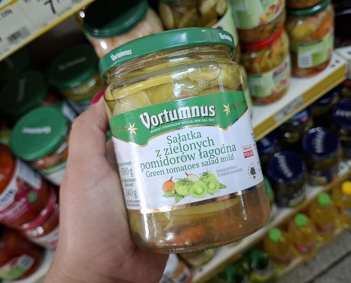 Sałatka z zielonych pomidorów