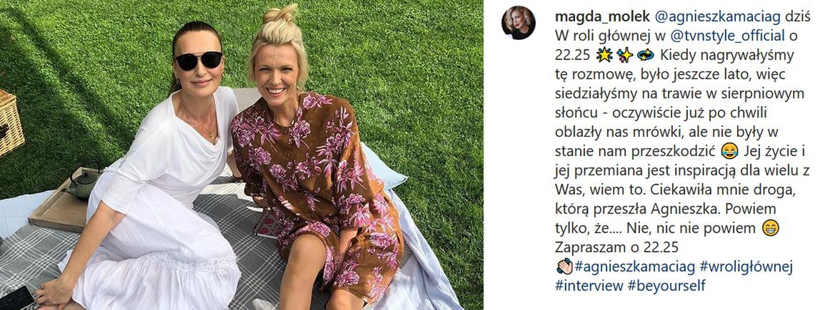 Agnieszka Maciąg uprawia jogę i medytuje.