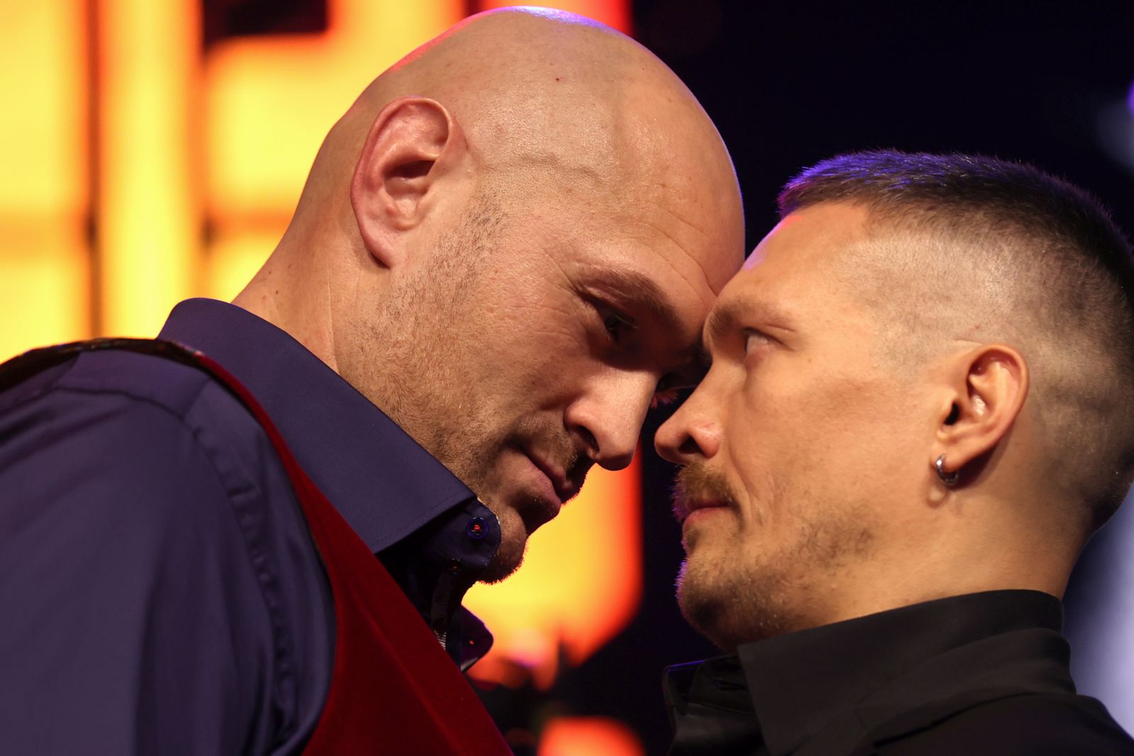Na zdjęciu Tyson Fury i Ołeksandr Usyk