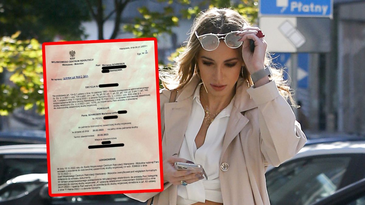 Marianna Schreiber 20 lutego zacznie szkolenie w wojsku