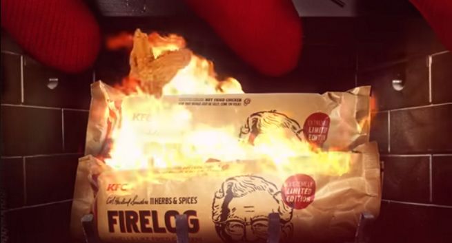 KFC sprzedaje wkładki do kominka o zapachu smażonego kurczaka
