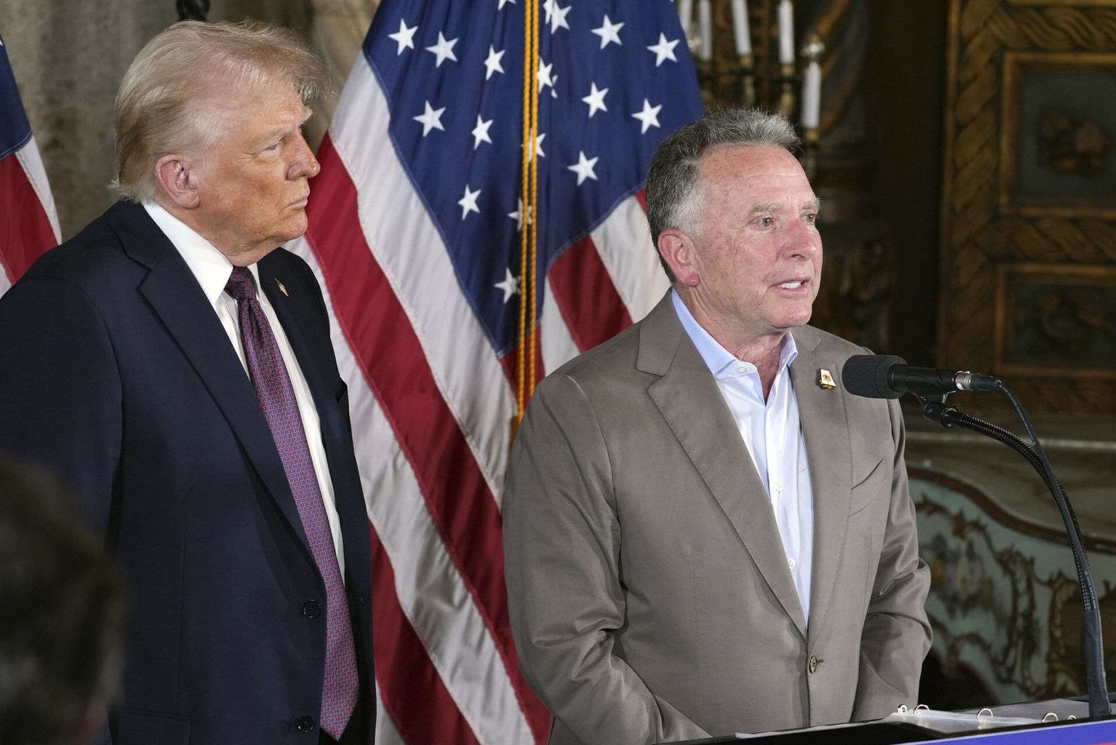 Prezydent USA Donald Trump i jego doradca Steve Witkoff