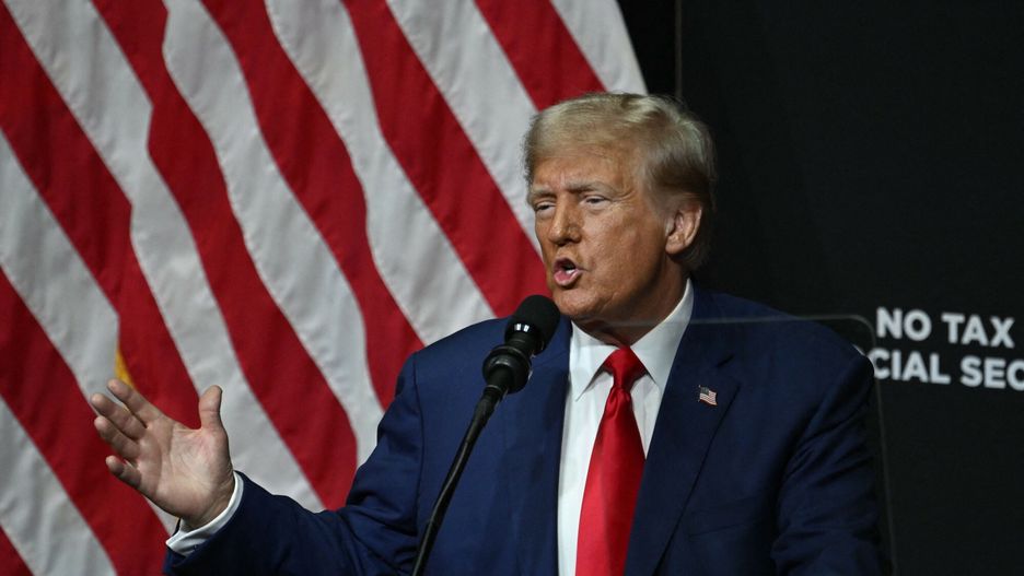 Temporary
NORTH CAROLINA, UNITED STATES - AUGUST 14: Republican presidential nominee, former U.S. President Donald Trump gives a speech during a campaign rally at Harrah's Cherokee Center in Asheville, North Carolina, United States on August 14, 2024. Peter Zay / Anadolu/ABACAPRESS.COM
AA/ABACA