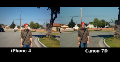 Canon 7D vs ... iPhone 4 [wideo]