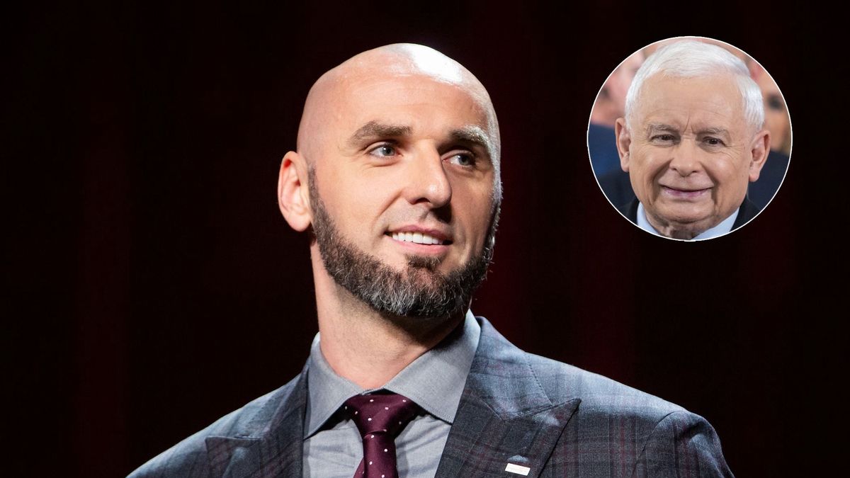 Na głównym zdjęciu: Marcin Gortat, w kółku: Jarosław Kaczyński