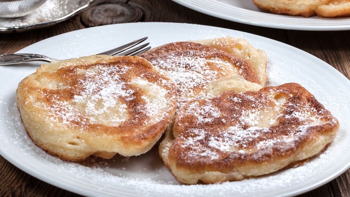 Puszyste placki z jabłkami robię z innym dodatkiem