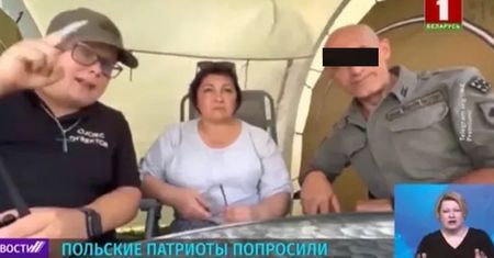 "Jaszczur" wystąpił w białoruskiej TV. Tak go przedstawili na antenie