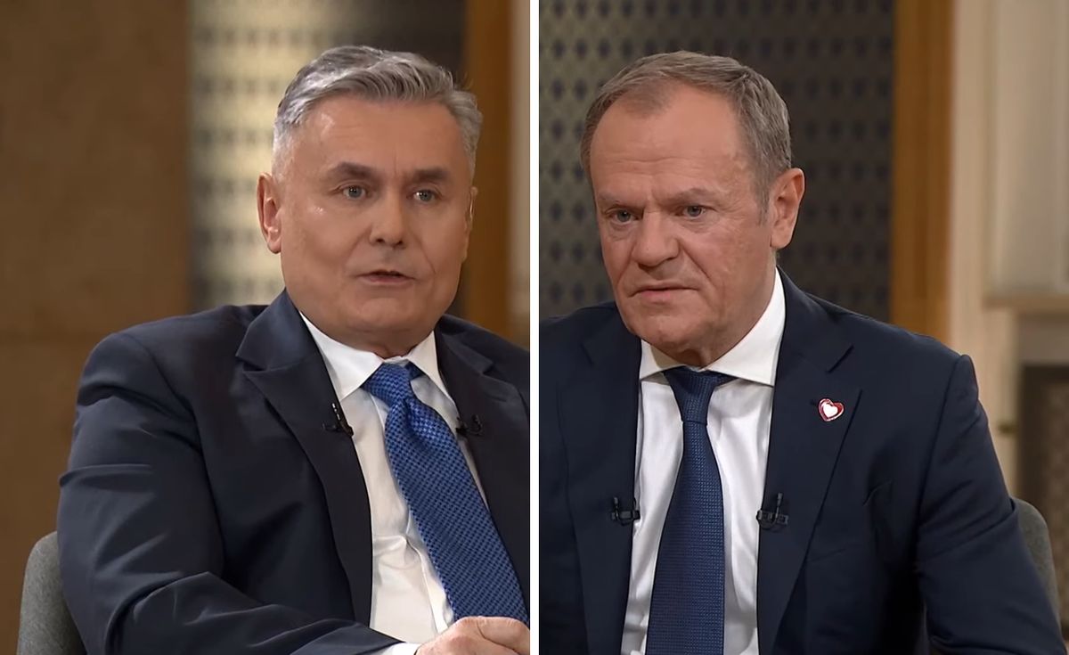 Marek Czyż i Donald Tusk