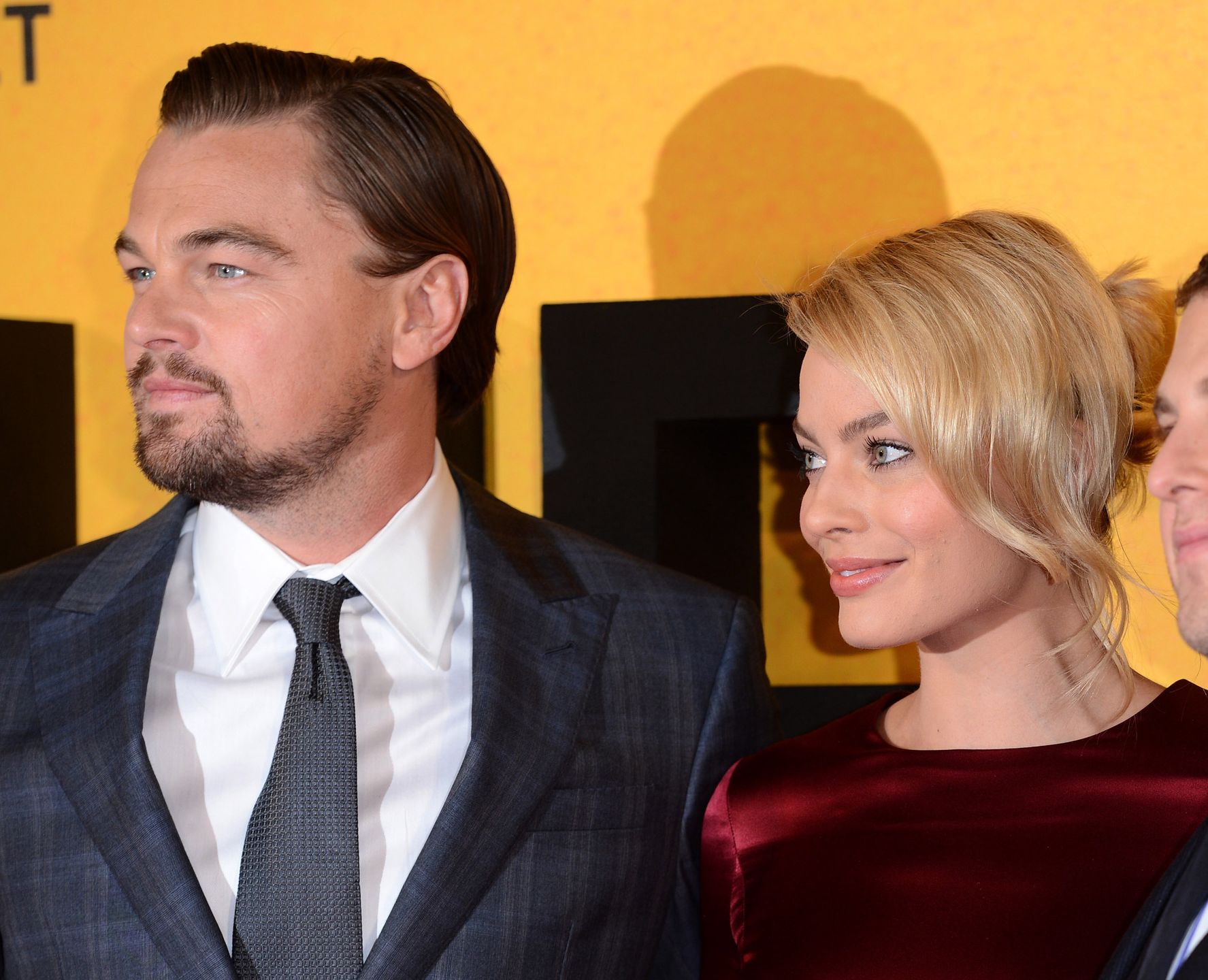Leonardo DiCaprio i Margot Robbie na premierze "Wilka z Wall Street"