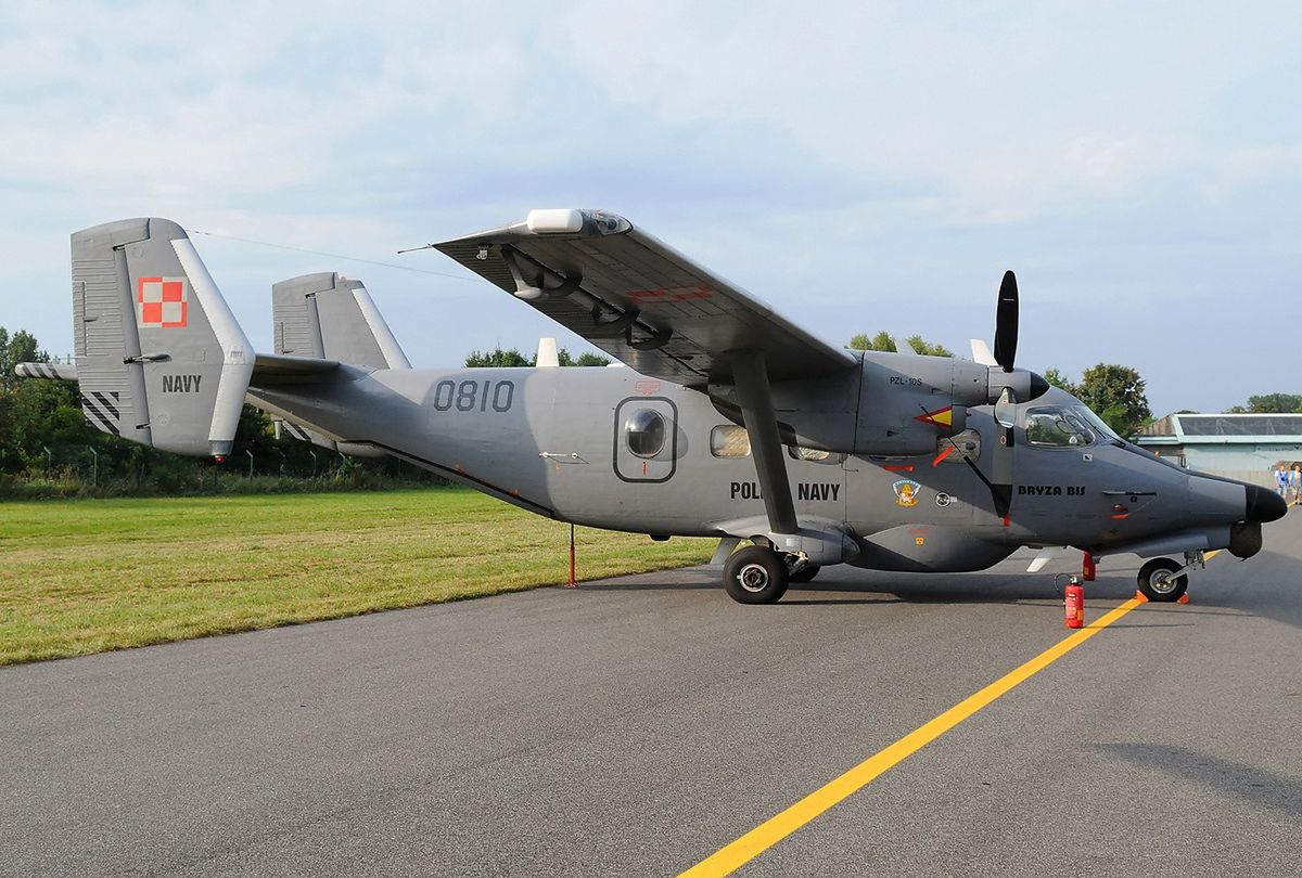 Polski samolot M28B R1 Bryza uczestniczący w EUNAVFOR MED