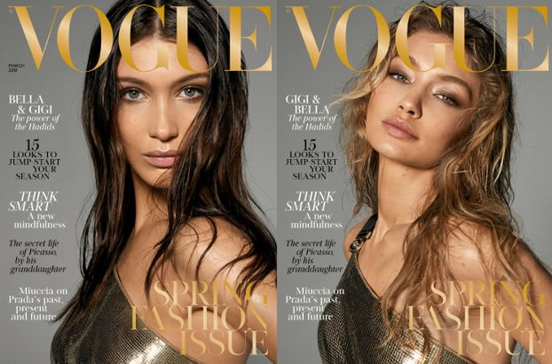 Siostry Hadid NAGO w sesji dla "Vogue'a"