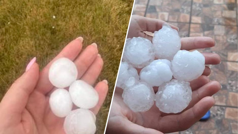 Średnica gradu przekroczyła 5 cm