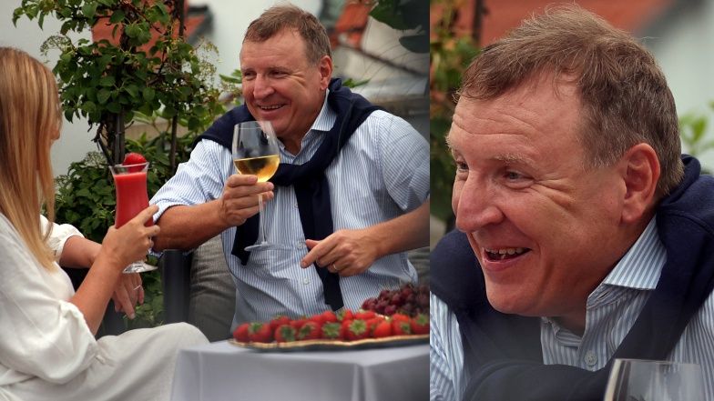 Jacek Kurski wraz z żoną Joanną świętują pierwszą rocznicę ślubu kościelnego