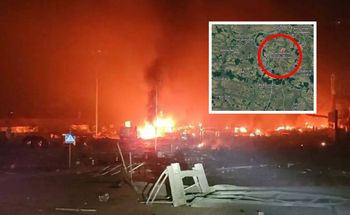 Pożar tuż przy granicy z Polską. Atak na obiekt energetyczny