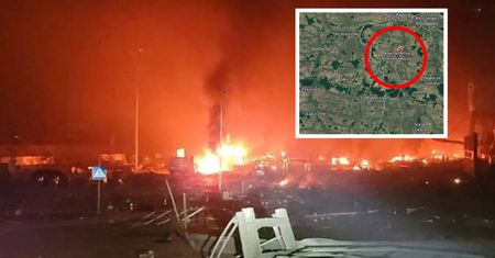 Pożar tuż przy granicy z Polską. Atak na obiekt energetyczny