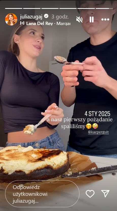 Julii Żugaj pichci ze swoim chłopakiem