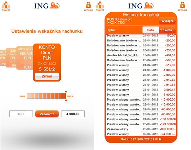ING Bank Śląski na Androida 3