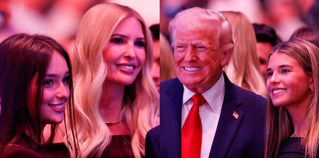 Trump wpadł na galę UFC z rodziną. Towarzyszyły mu córki i NASTOLETNIE WNUCZKI. Podobne? (FOTO)