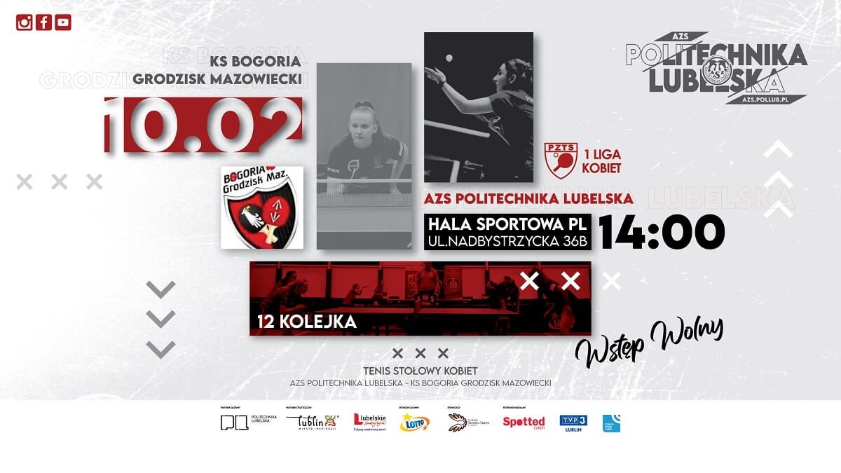 zapowiedź meczu 1 Ligi Tenisa Stołowego Kobiet