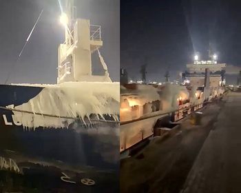 Lodowy "statek widmo" przybił do Gdańska. Obserwował go cały świat