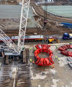 Na Podkarpaciu powstanie nowy tunel. Wkrótce ruszy montaż gigantycznej maszyny drążącej