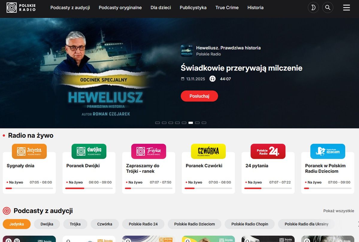 Polskie Radio promuje podcasty. Platforma w nowej wersji