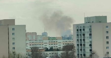 Wielki słup dymu nad Lublinem. Płoną trawy w rejonie Czubów