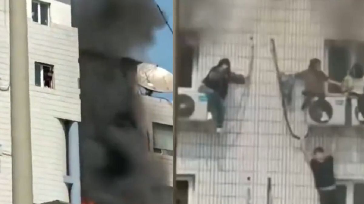 Pożar w Chińskim szpitalu.