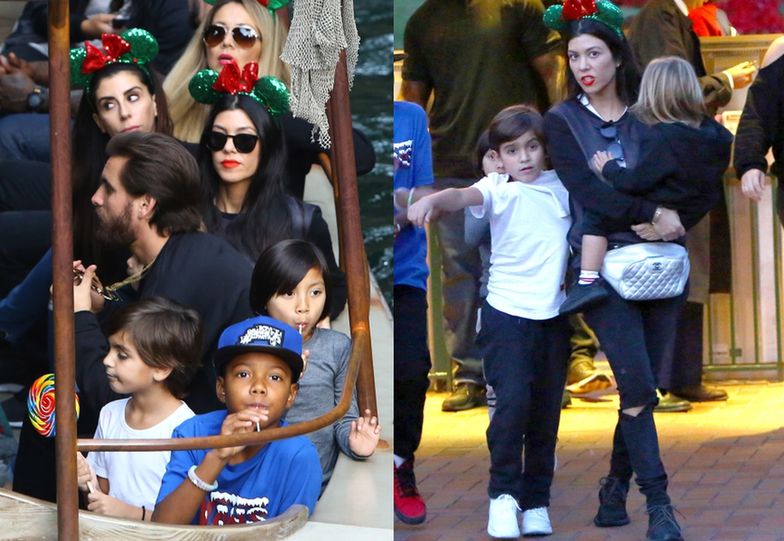 Kourtney Kardashian zabrała swoje dzieci do Disneylandu