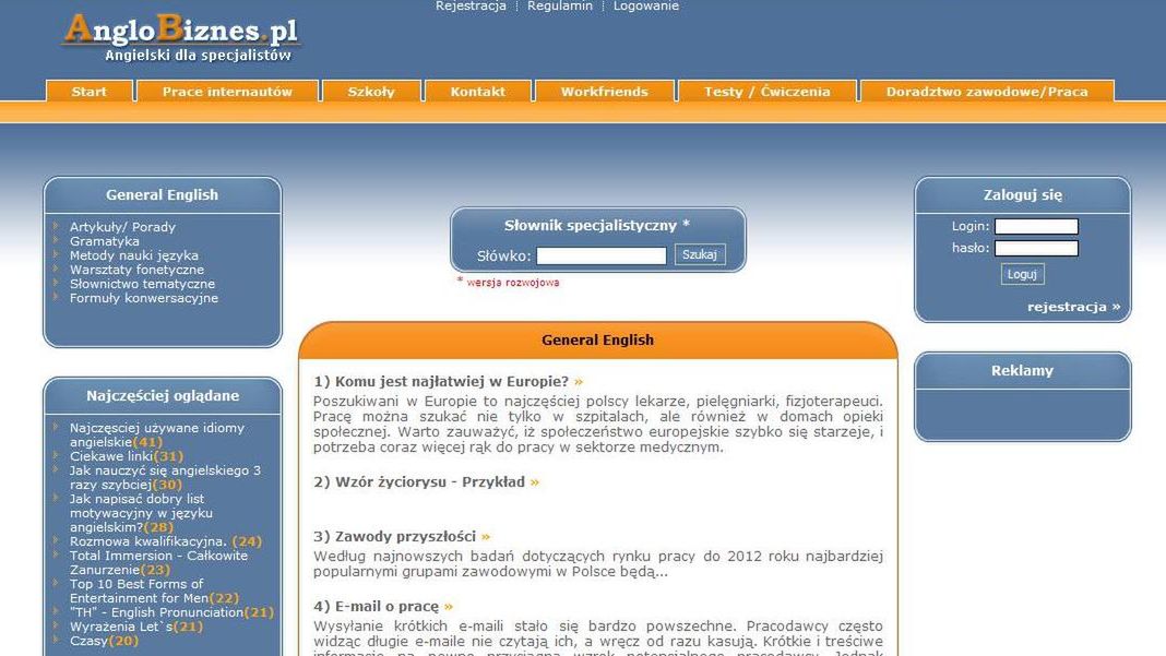 Angielski dla specjalistów z wielu branż 1