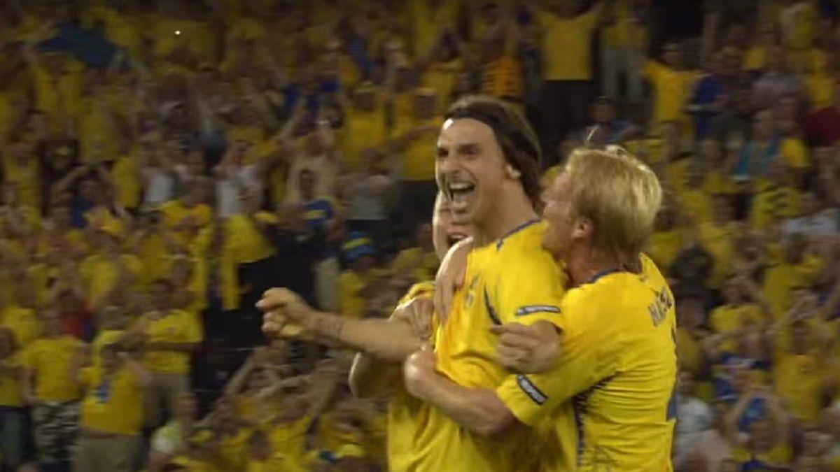 Zlatan Ibrahimović w barwach reprezentacji Szwecji