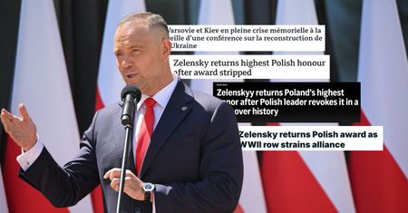 Zełenski odesłał order. Światowe media reagują