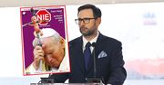 Burza wokół okładki "NIE". Poczta i Orlen reagują