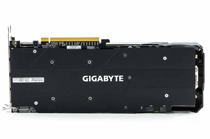 Gigabyte Radeon RX 5700 XT GAMING OC 8G - backplate