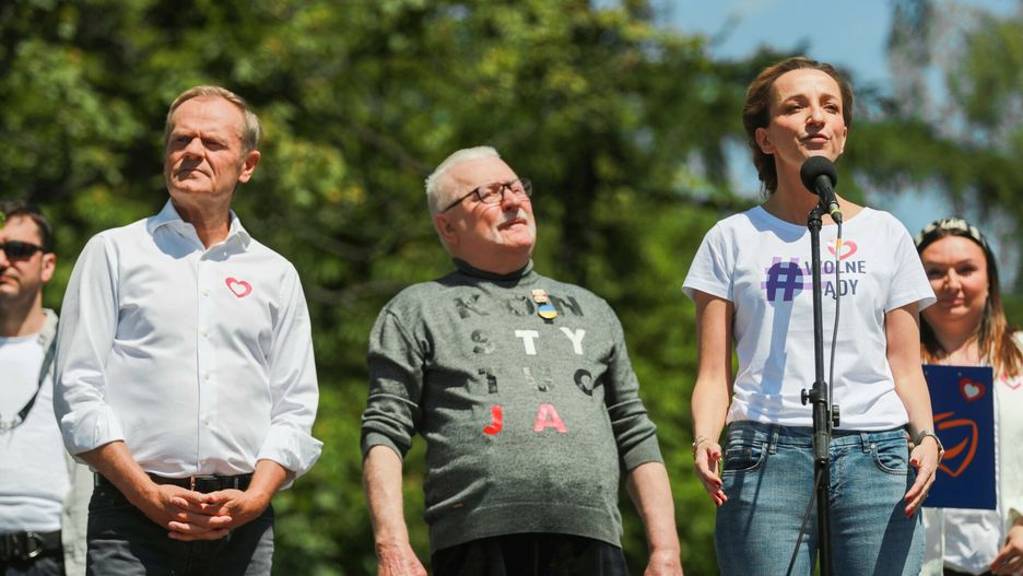 Sylwia Gregorczyk-Abram przemawiała w trakcie niedzielnego marszu w Warszawie