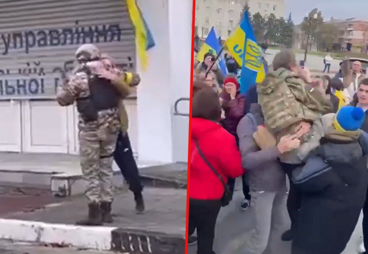 Ukraińskie wojsko już w Chersoniu. Tak witają ich mieszkańcy