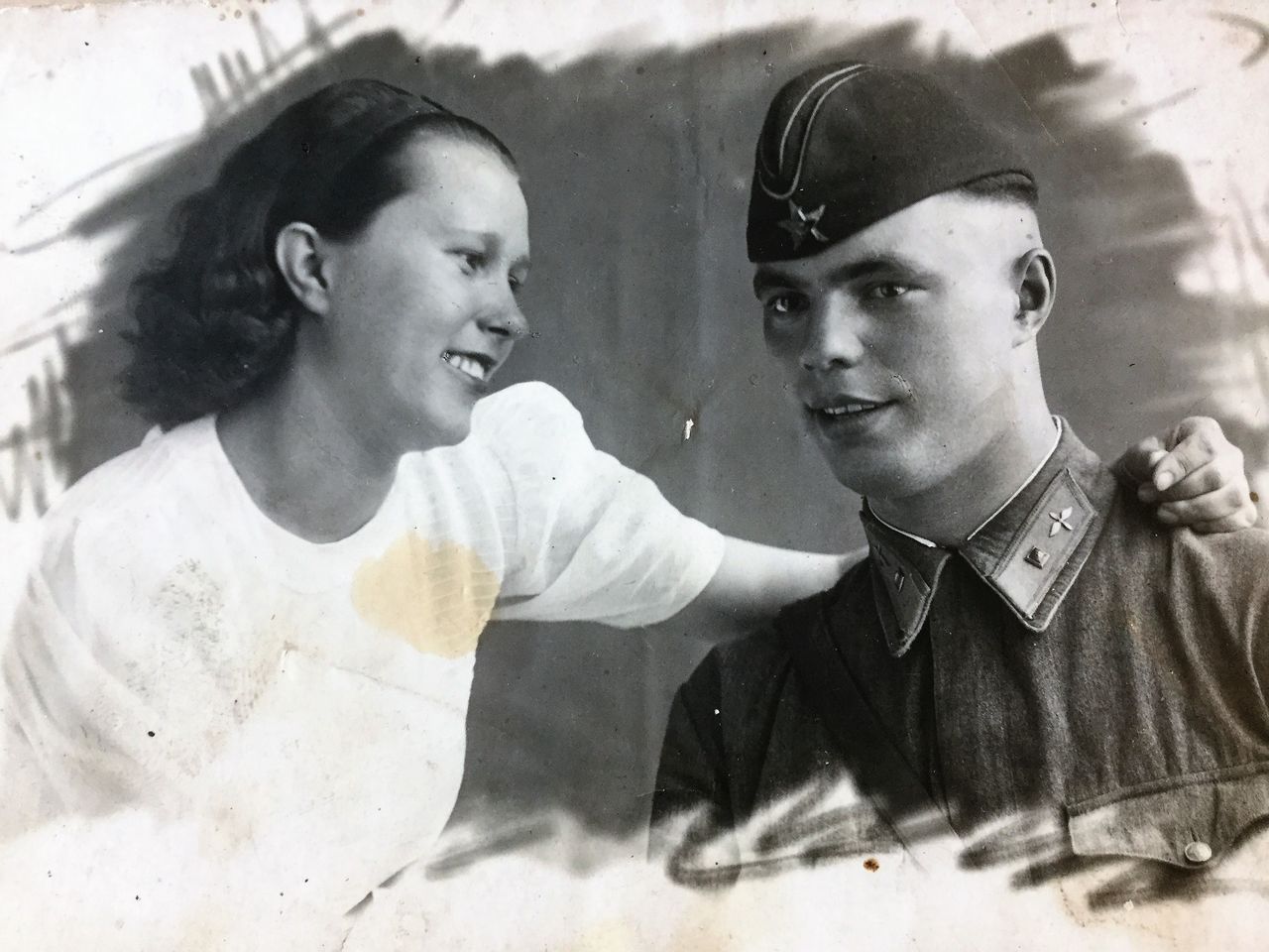 Zofia i Jurij Curkanowie, zdjęcie ślubne, 1938 r. 