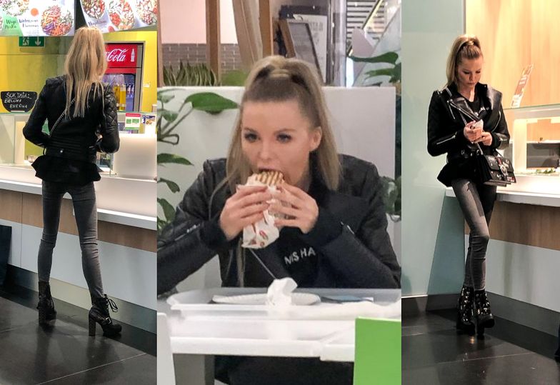 Roxi Gąska ZAJADA SIĘ KEBABEM w centrum handlowym