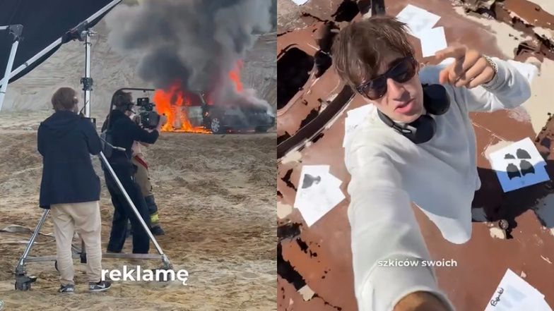 Influencer PODPALIŁ AUTO, żeby nagrać reklamę swojej marki