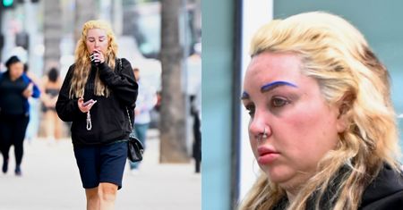 Amanda Bynes z niebieskimi brwiami przechadza się po Los Angeles (ZDJĘCIA)