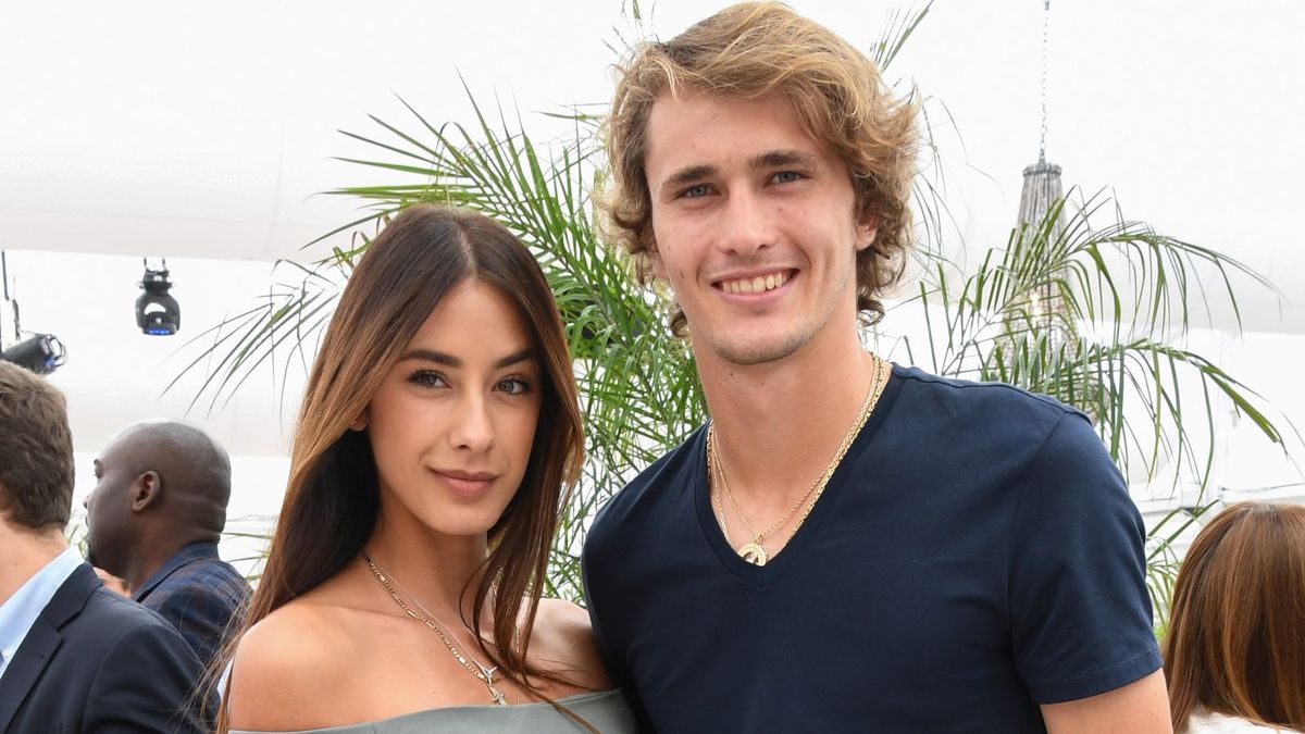 Na zdjęciu: Alexander Zverev i Brenda Patea