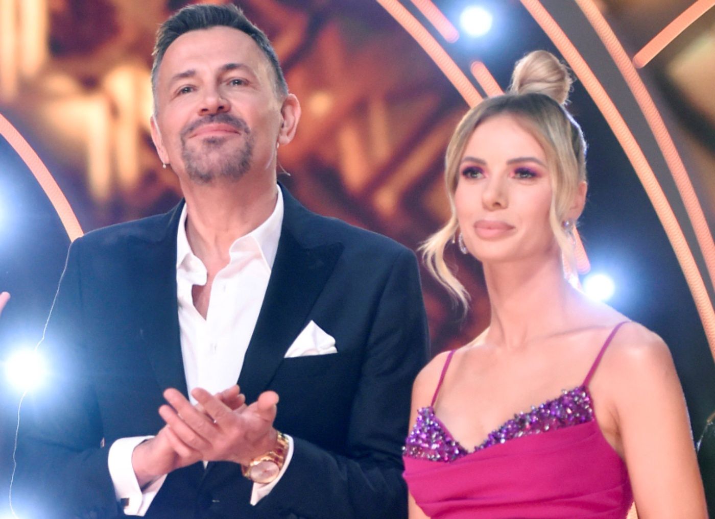 scena z: Paulina Sykut-Jeżyna, Krzysztof Ibisz, Izabela Janachowska, fot. Jacek Kurnikowski/AKPA
12. Dancing with the Stars. Taniec z Gwiazdami - 7. odcinek, październik 2021, Paulina Sykut-Jeżyna, Krzysztof Ibisz