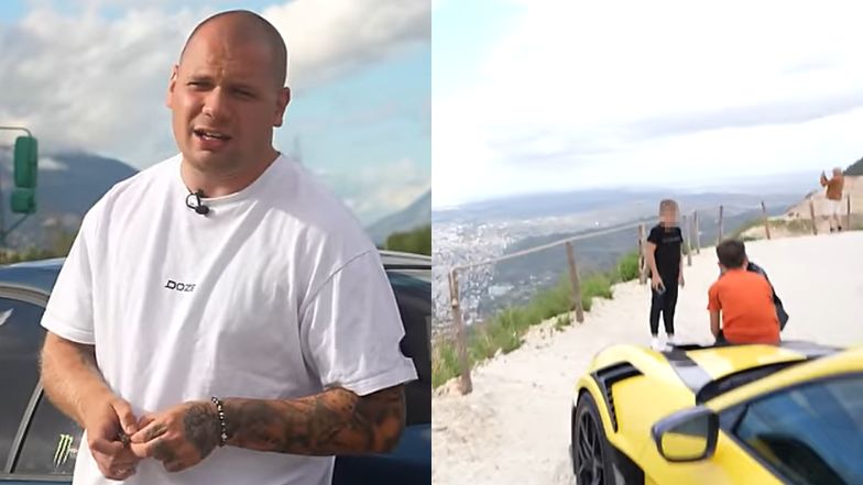 Budda oburzony zachowaniem dziecka. Siadło na luksusowym aucie