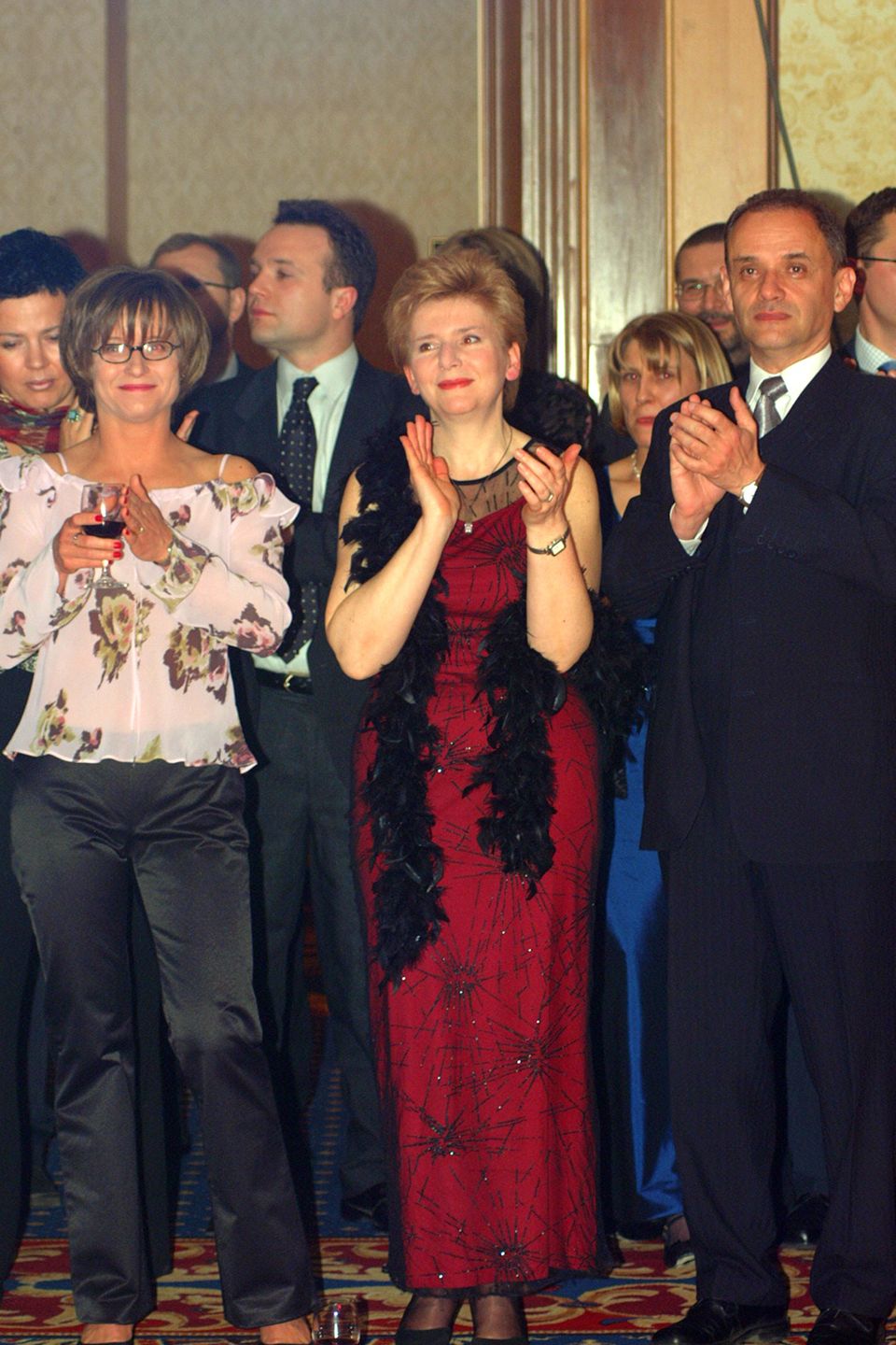 Grażyna Bukowska na Balu Dziennikarzy, 2002 r.