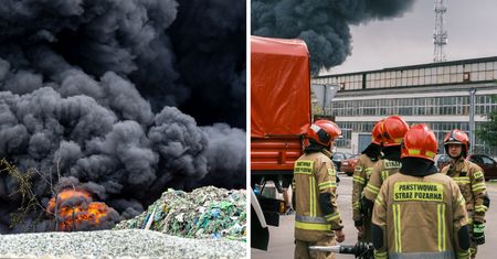 Pożar nielegalnego składowiska w Siemianowicach. To było podpalenie