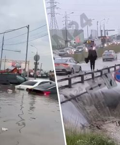 Megadeszcz w Rosji. "Samochody idą na dno". Zamknięte autostrady