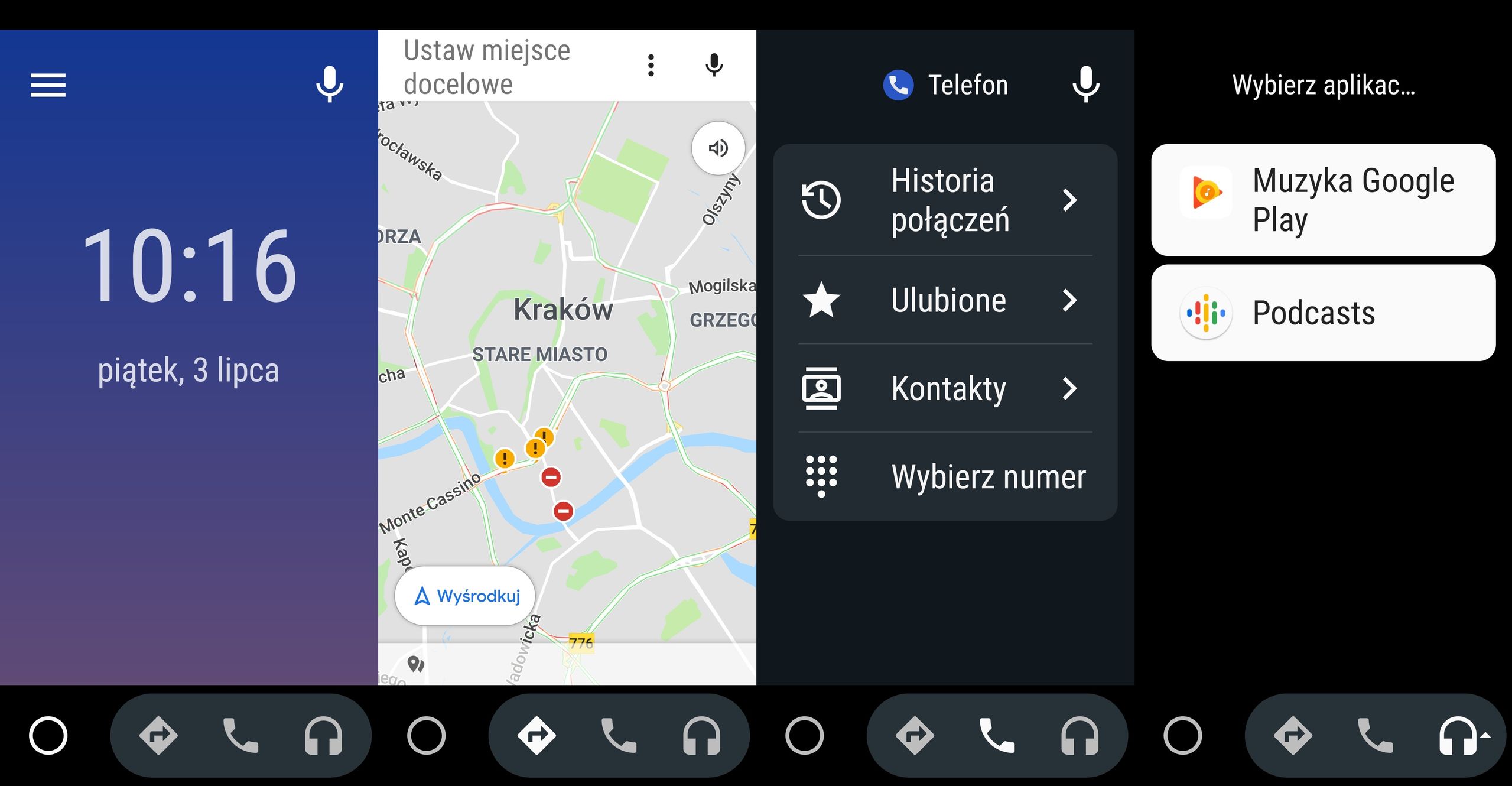 Android Auto w smartfonie, fot. Oskar Ziomek