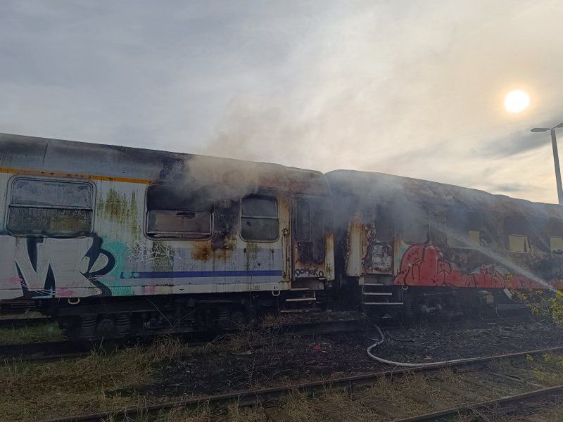 Podpalenie wagonów kolejowych