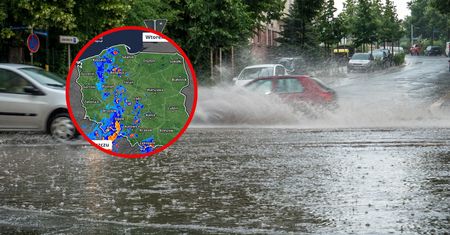 Ulewny wtorek w Polsce. Intensywne opady przesuwają się na wschód